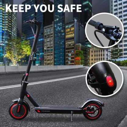 LuvTour Electric Scooter Adult, ES-S3 PRO E Scooters Max. 40km Range, Foldable Electric Scooters with APP, Double Braking System