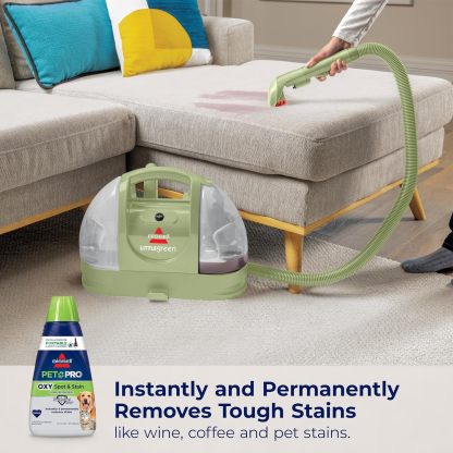 BISSELL Little Green Multi-Purpose Portable Carpet and Upholstery Cleaner, Car and Auto Detailer, with Exclusive Specialty Tools, Green, 1400B