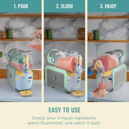 Ninja SLUSHi Max | XXL Smart Frozen Drink Maker | Exclusive Smart Technology | Party-Sized 150oz Capacity | No Ice Needed | 6 Programs | Perfect Temp & Texture up to 12 hours | Soft Sage | FS605SG