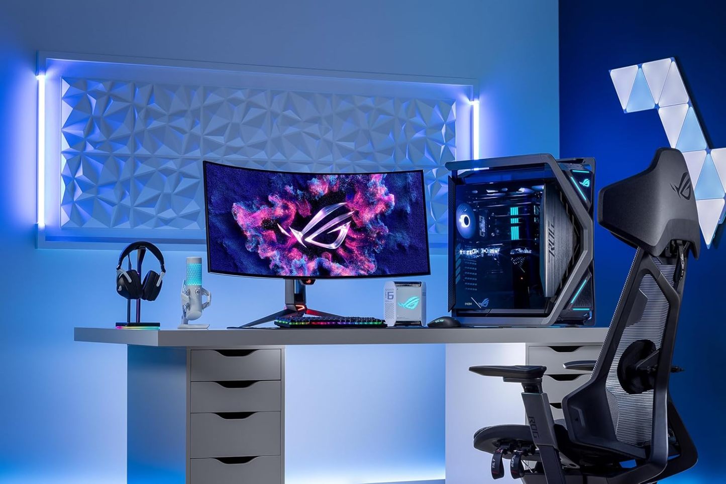  ROG Swift 27” 4K QD-OLED Gaming Monitor (PG27UCDM) - 240Hz, 0.03ms, Custom Heatsink, Neo Proximity Sensor, G-SYNC Compatible, 99% DCI-P3, True 10-bit color, DisplayPort 2.1a UHBR20, 3 yr warranty