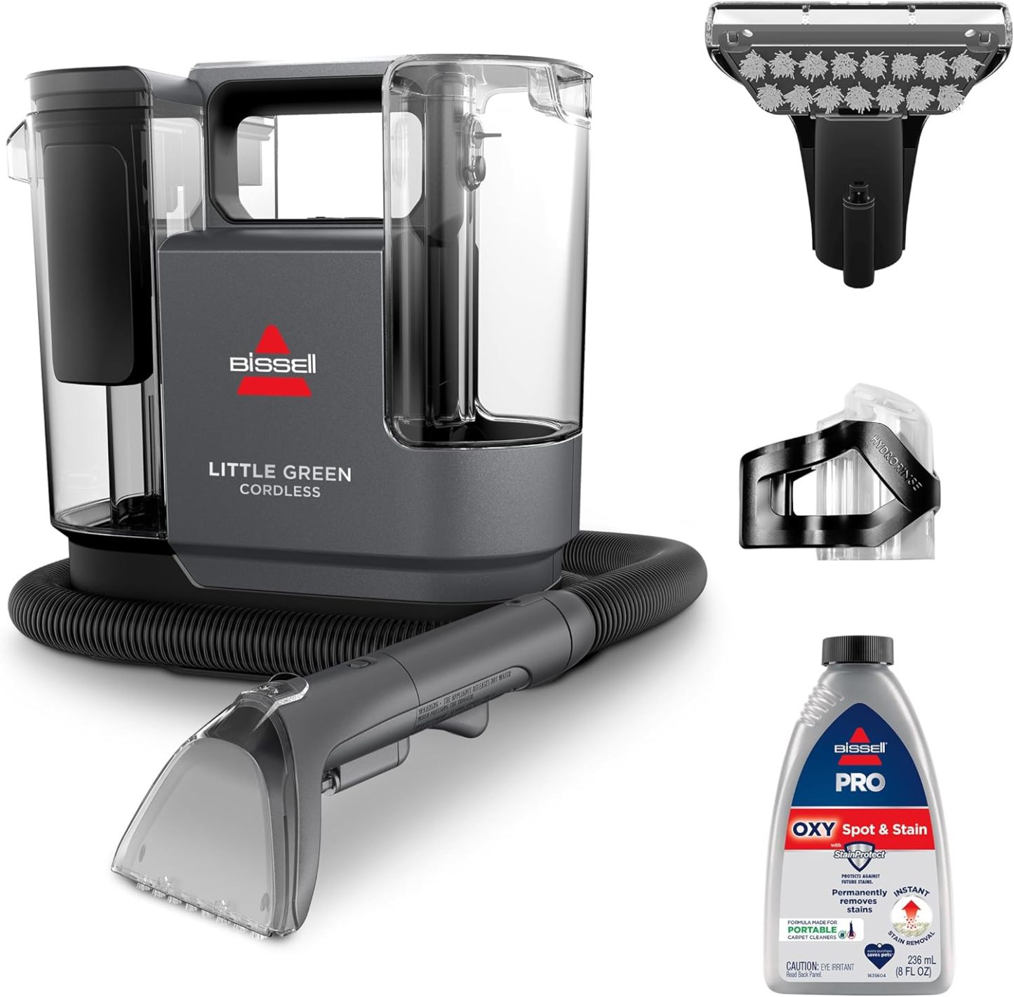 BISSELL Little Green Multi-Purpose Portable Carpet and Upholstery Cleaner, Car and Auto Detailer, with Exclusive Specialty Tools, Green, 1400B