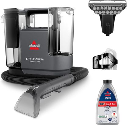 BISSELL Little Green Multi-Purpose Portable Carpet and Upholstery Cleaner, Car and Auto Detailer, with Exclusive Specialty Tools, Green, 1400B