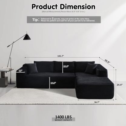 💥Last Day $39! 🔥Ovios Modular Cloud Sectional Sofa