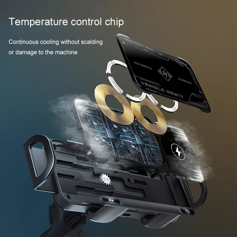 📱🚗Car mobile phone holder, electric induction wireless fast charging holder