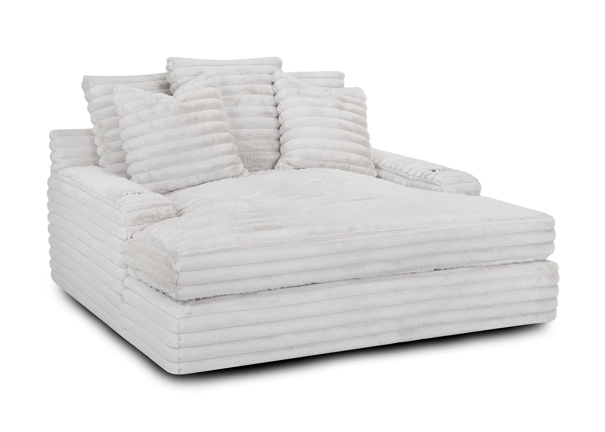 （ Last 49 items）Comfy Upholstered Chaise Lounge Sofa