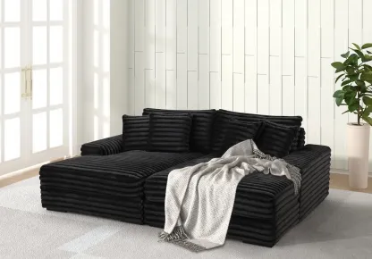（ Last 49 items）Comfy Upholstered Chaise Lounge Sofa