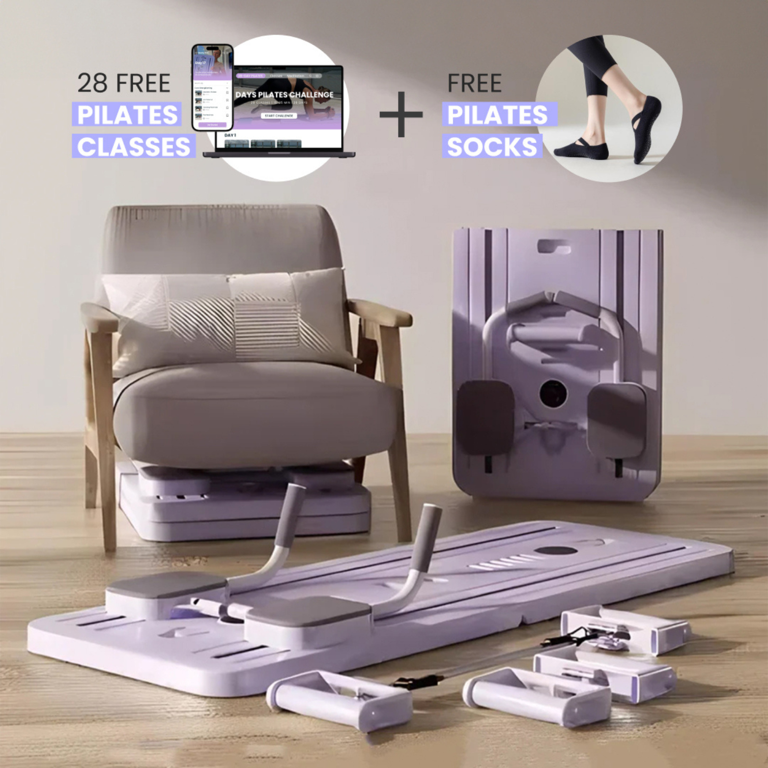 Pilates Reformer Set (28 Free Classes Included)