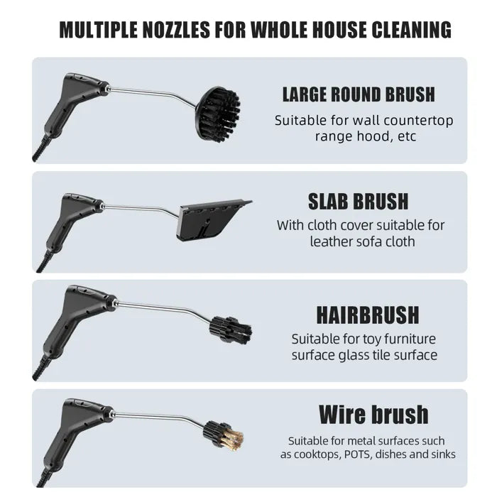 💧All-in-one Pressurized Steam Cleaner