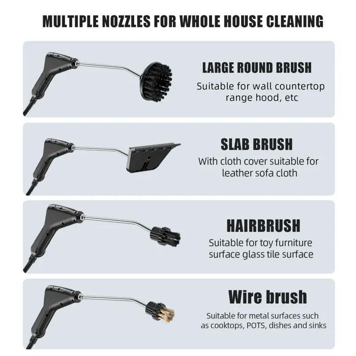 💧All-in-one Pressurized Steam Cleaner