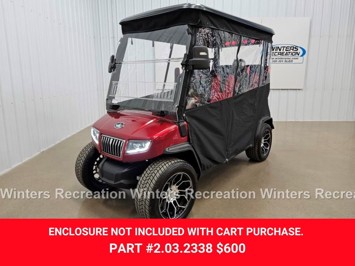 2025 Evolution D5 Ranger Lithium Ion Golf Cart, Flamenco Red