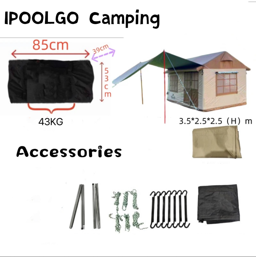 IPOOLGO CAMPING Tent house New design 