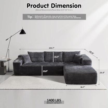 💥Last Day $39! 🔥Ovios Modular Cloud Sectional Sofa