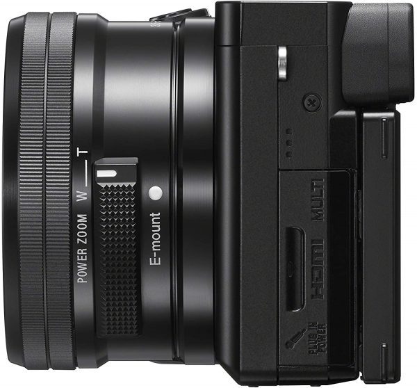 Alpha A6100 Mirrorless Camera with 16-50mm Zoom Lens, Black (ILCE6100L/B)