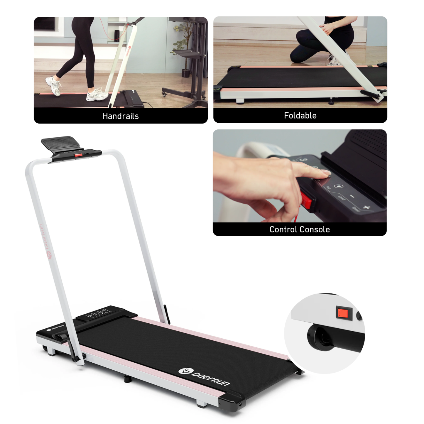 DeerRun A5 Pro Smart 2 in 1 Folding Treadmill 