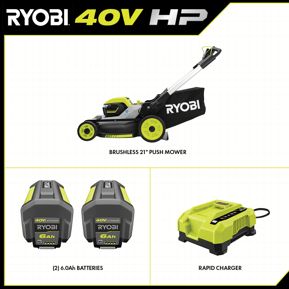 40V HP BRUSHLESS 21" MULTI-BLADE PUSH MOWER KIT
