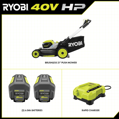 40V HP BRUSHLESS 21" MULTI-BLADE PUSH MOWER KIT