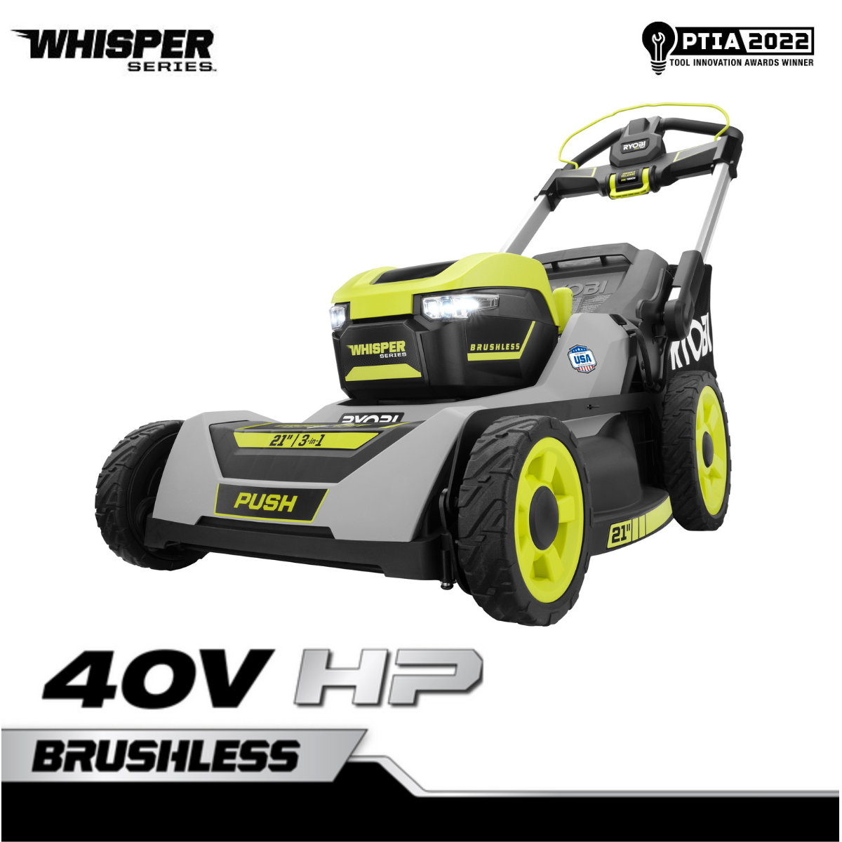 40V HP BRUSHLESS 21" MULTI-BLADE PUSH MOWER KIT