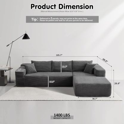 💥Last Day $39! 🔥Ovios Modular Cloud Sectional Sofa