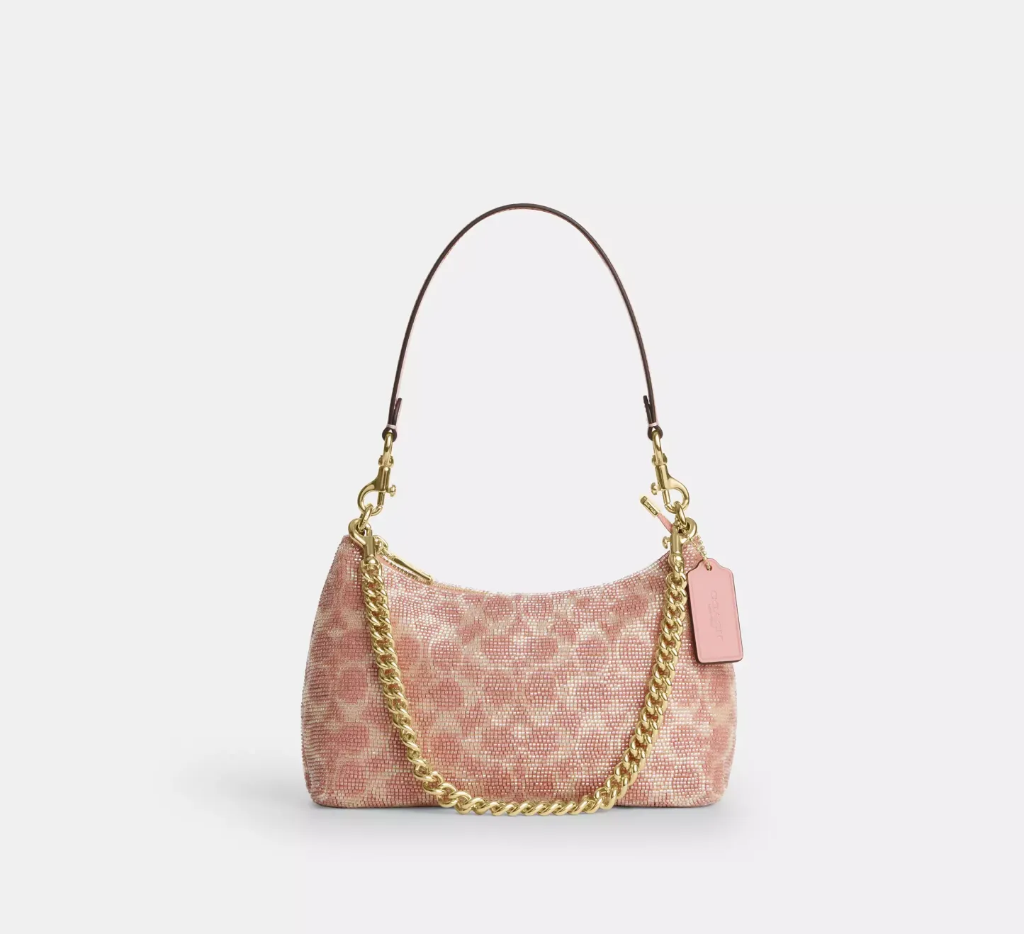 Teri Shoulder Bag In Signature Beaded Satin