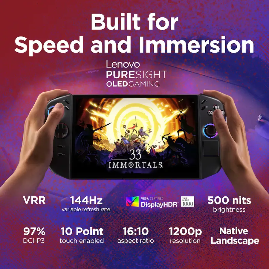 Legion Go 2 - 8.8" 144Hz 2K OLED Gaming Handheld