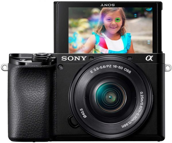 Alpha A6100 Mirrorless Camera with 16-50mm Zoom Lens, Black (ILCE6100L/B)