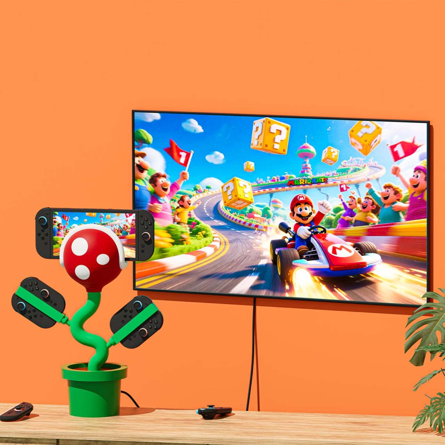 POWKONG Plantdock 2 Piranha Switch Dock & Joy-Con Charger