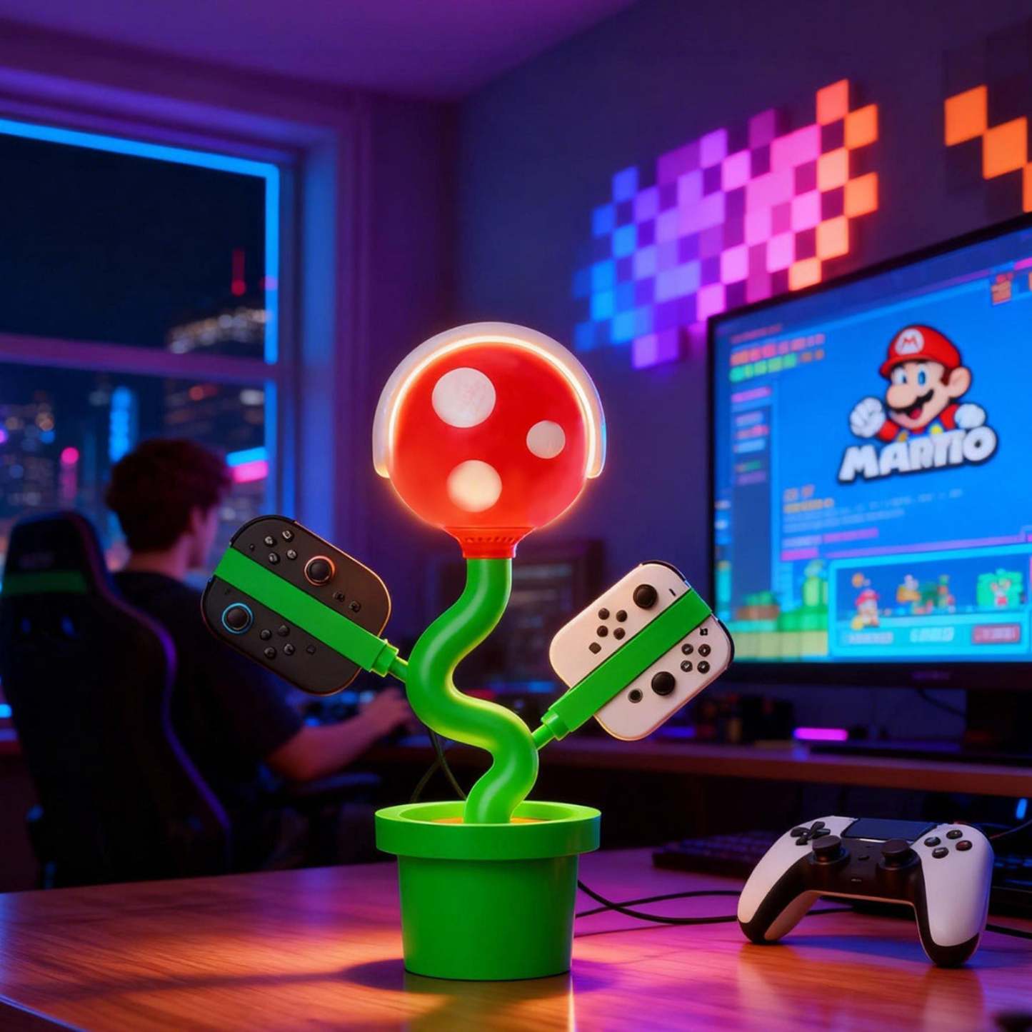 POWKONG Plantdock 2 Piranha Switch Dock & Joy-Con Charger