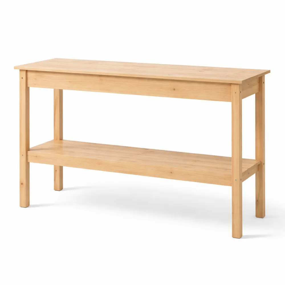 Consolle in Legno Massello di Pino per Ingresso 110x40x75 cm