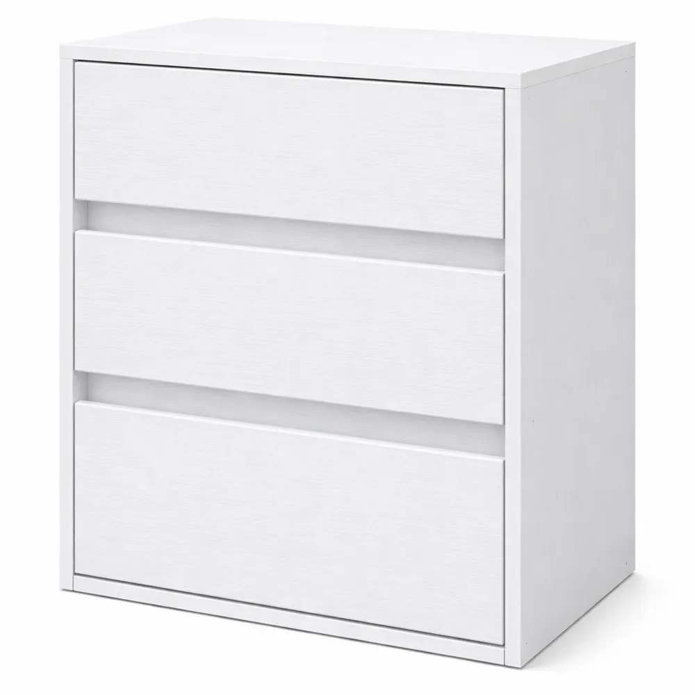 Cassettiera Moderna con 3 Cassetti per Camera da Letto