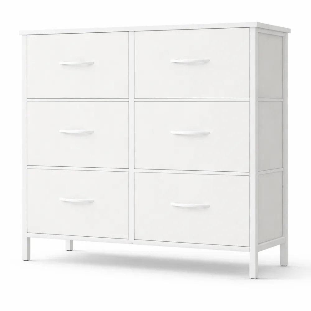 Cassettiera Moderna con 6 Cassetti per Camera da Letto e Ingresso