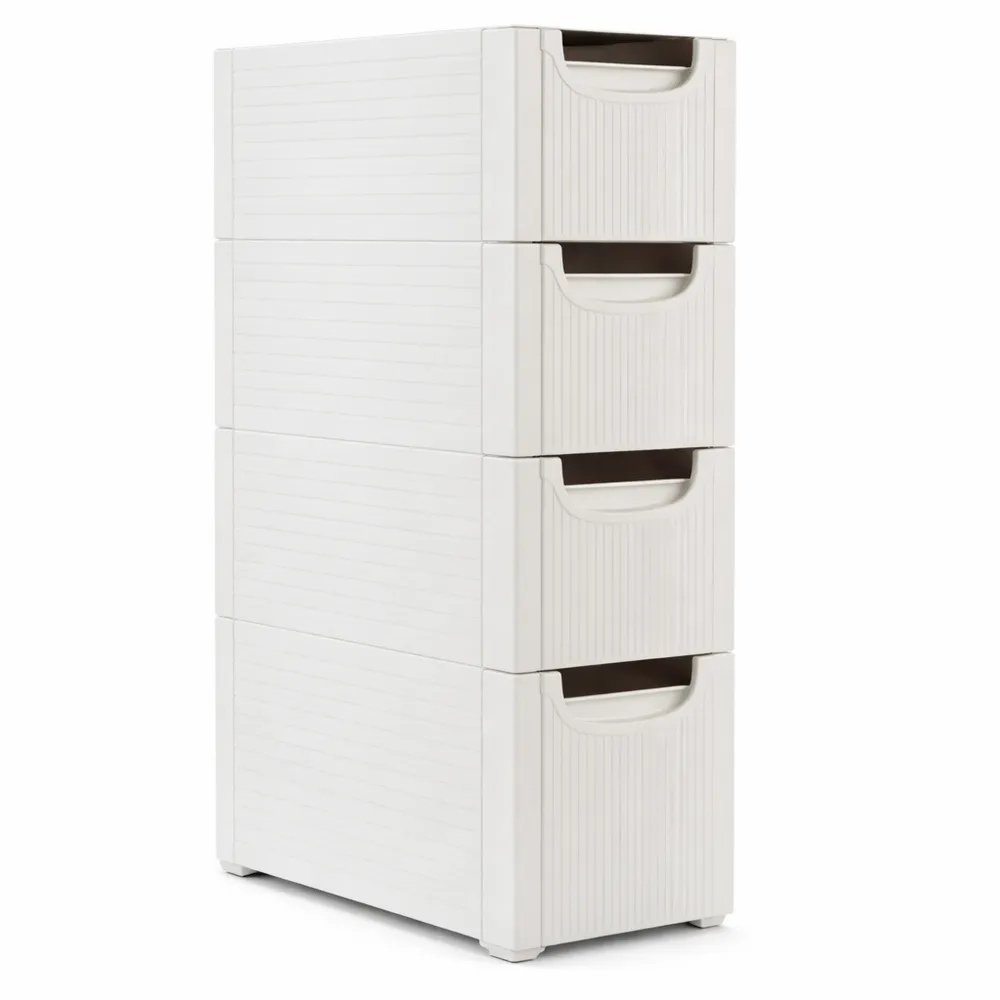 Cassettiera a 5 ripiani con ruote per casa