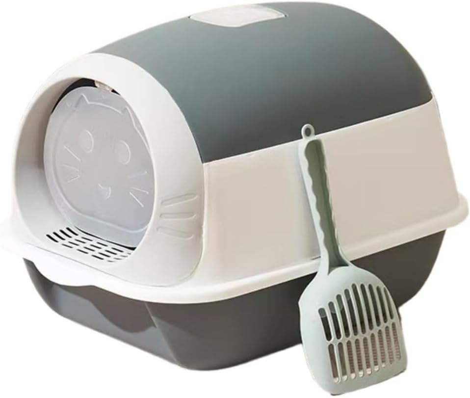 Fully Enclosed Cat Litter Box with Lid - Detachable Design