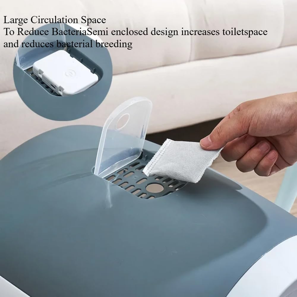 Fully Enclosed Cat Litter Box with Lid - Detachable Design