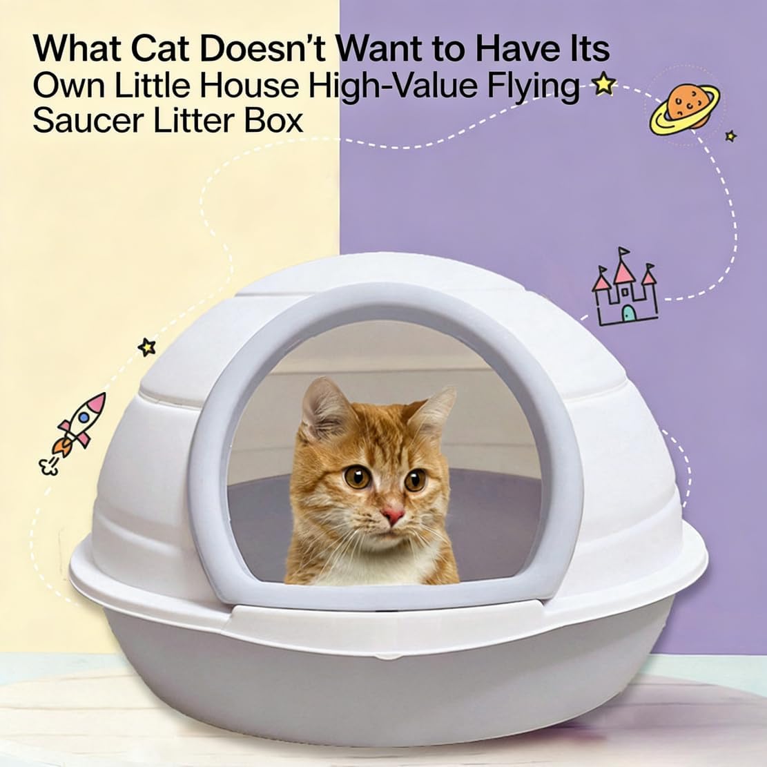 Cat Litter Box Enclosed Cat Toilet