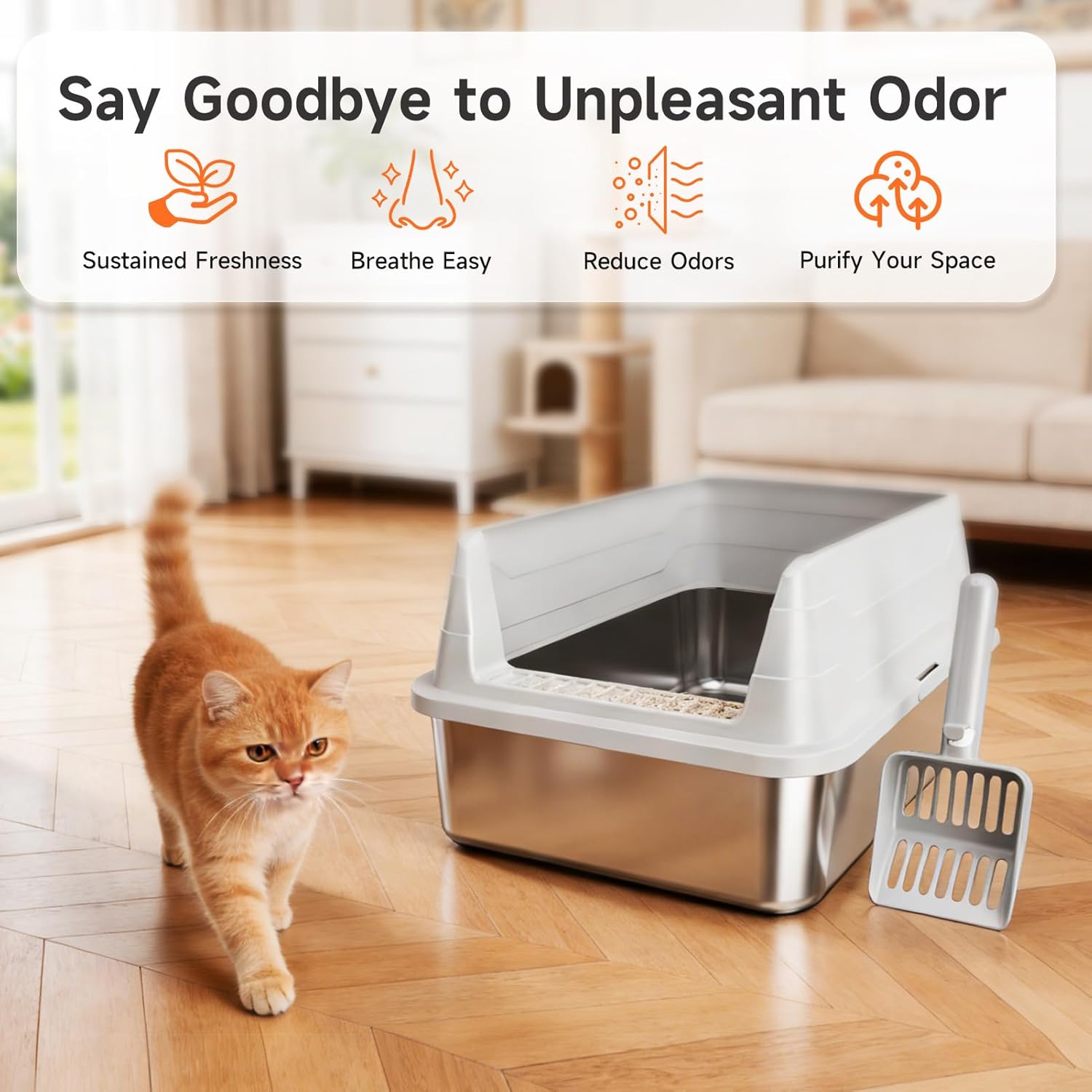 Stainless Steel Cat Litter Box