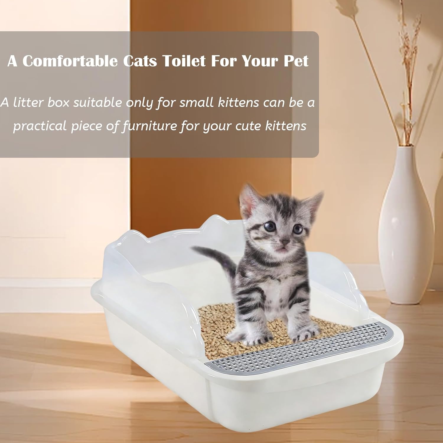 Open Cat Litter Box