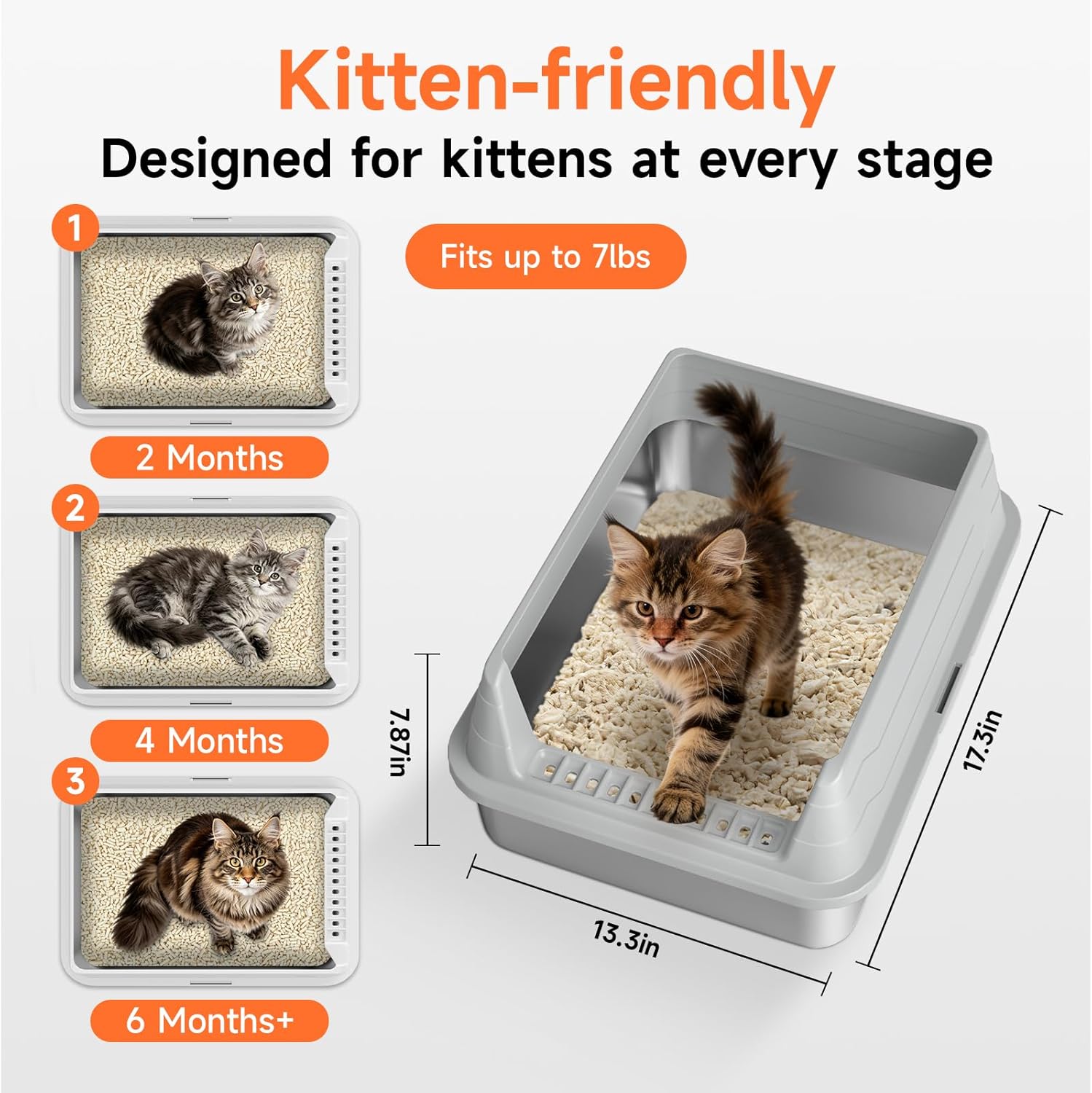 Stainless Steel Cat Litter Box