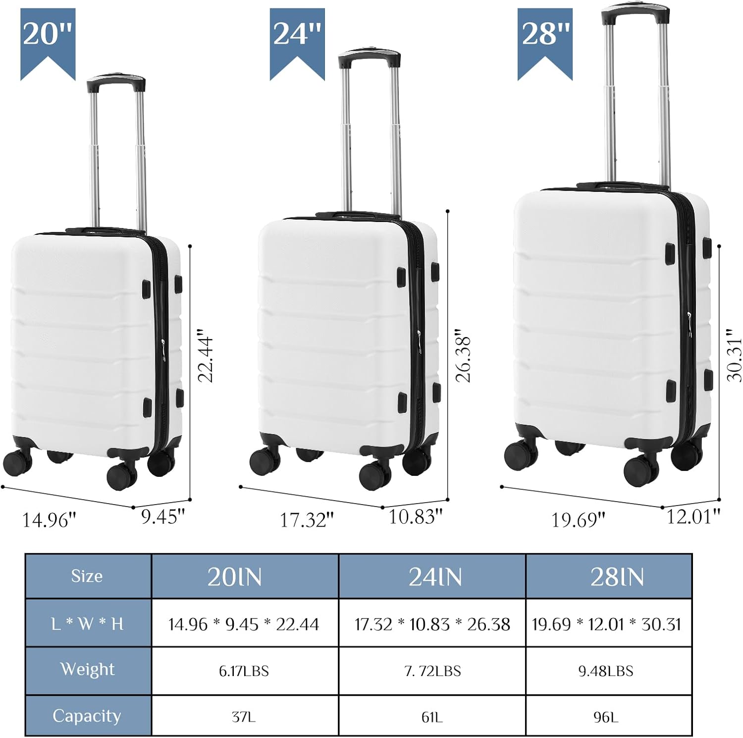 20 Inch Carry on Luggage