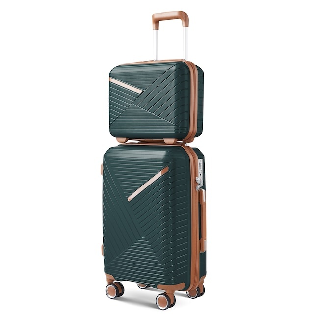 Army Green Plastic Hardshell Suitcase set 