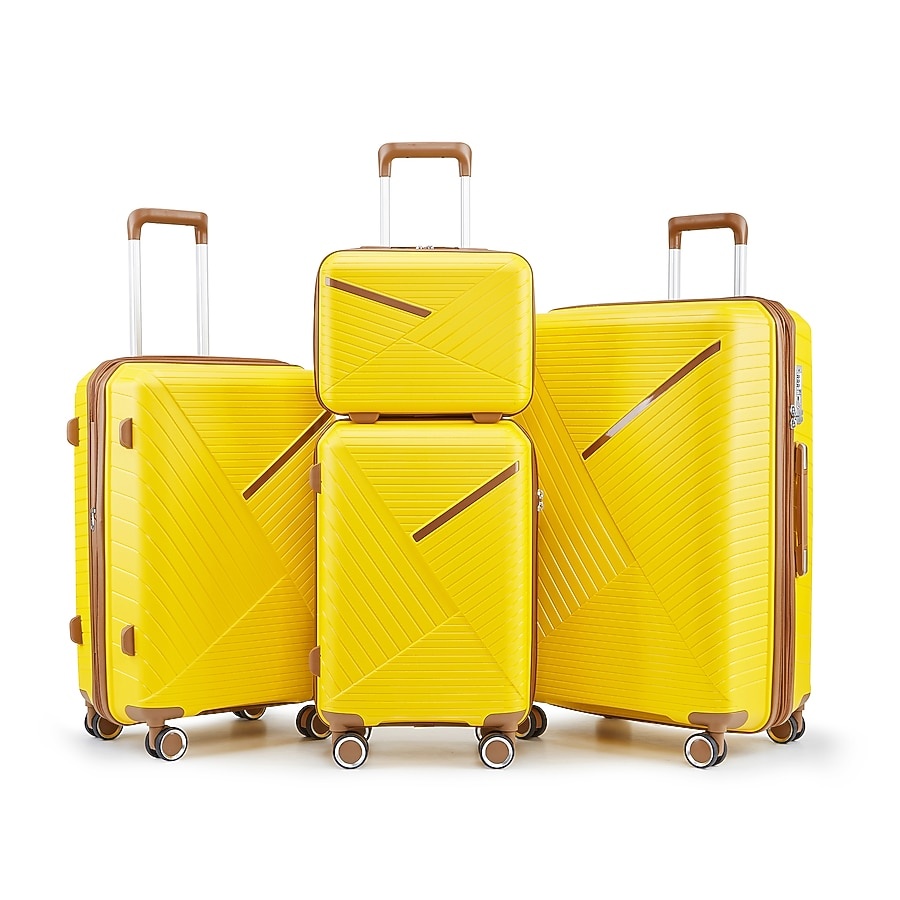 Army Green Plastic Hardshell Suitcase set 