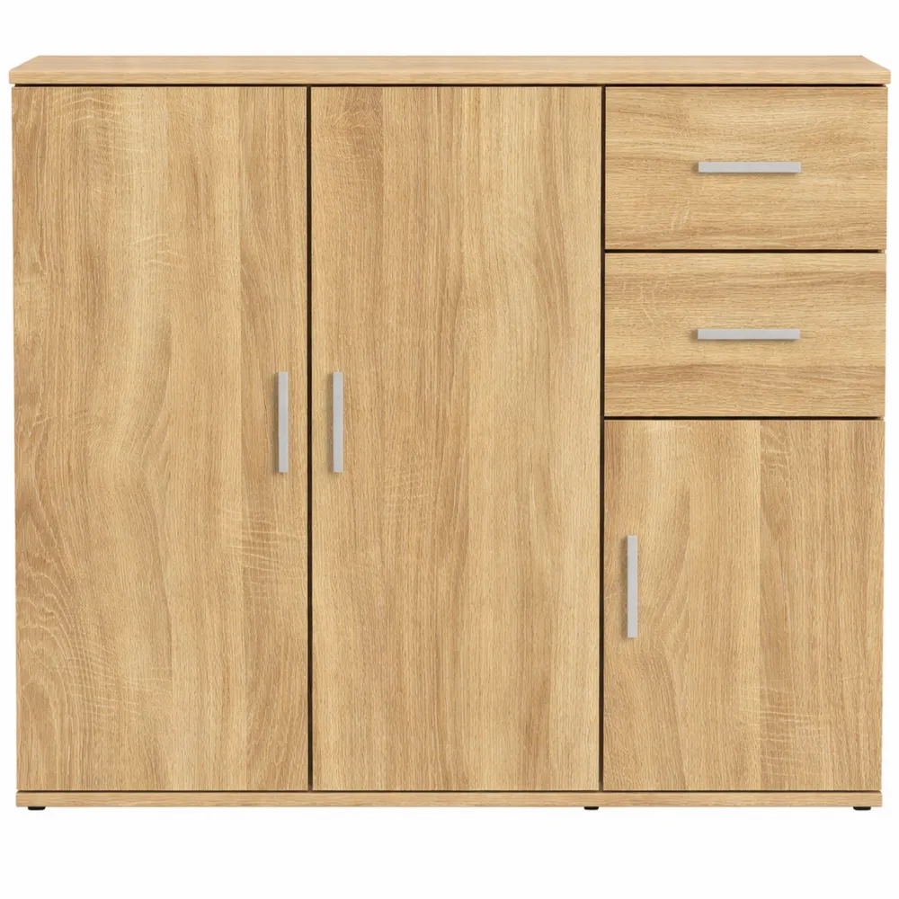 Credenza in Rovere Sonoma 91x29,5x75 cm