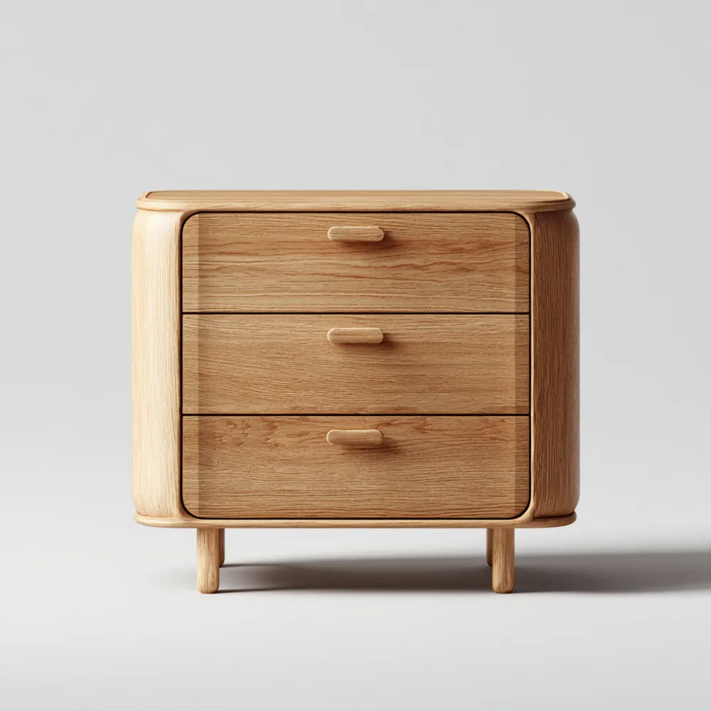 Commode en bois de chêne 60x40x75 cm
