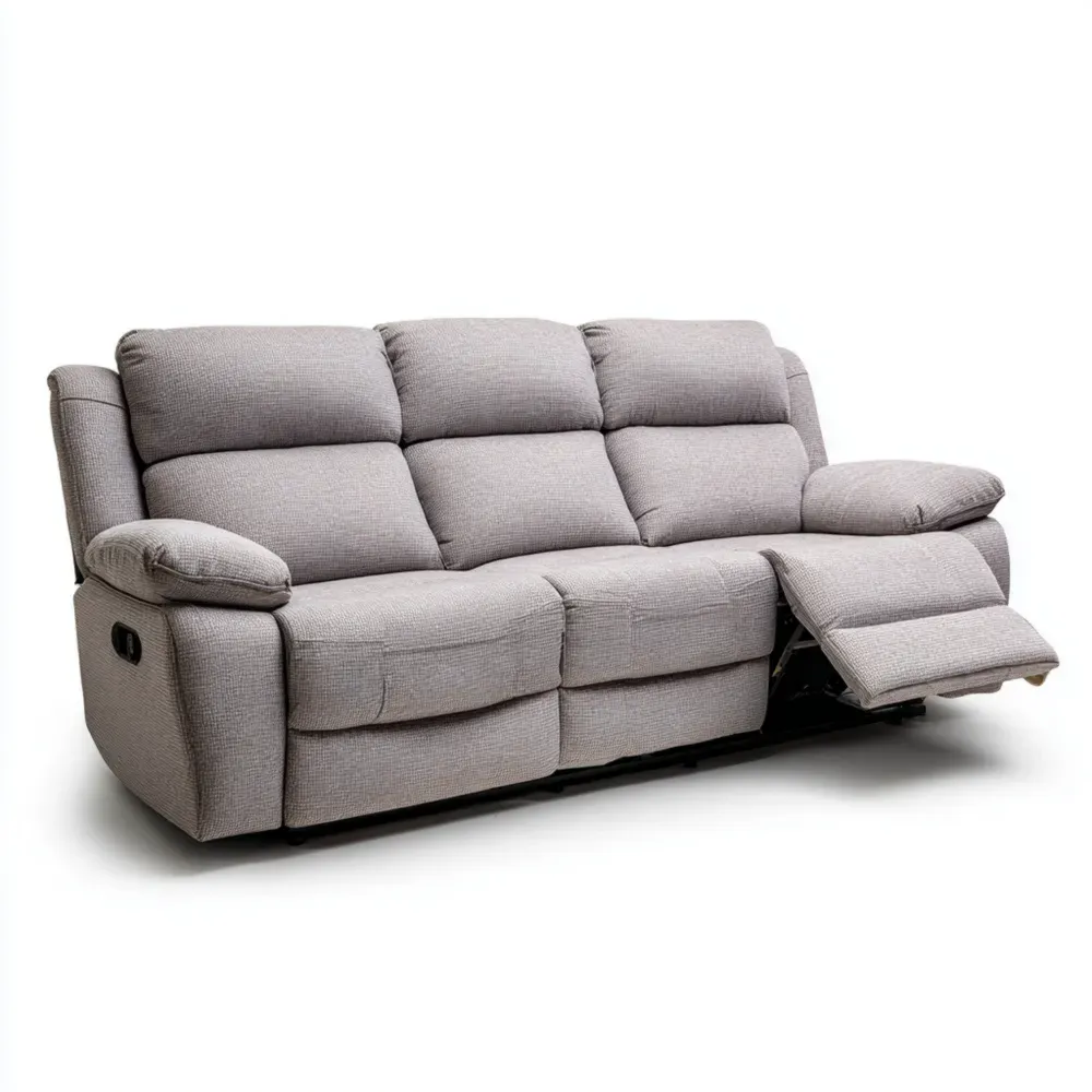 Canapé inclinable en tissu Gris clair