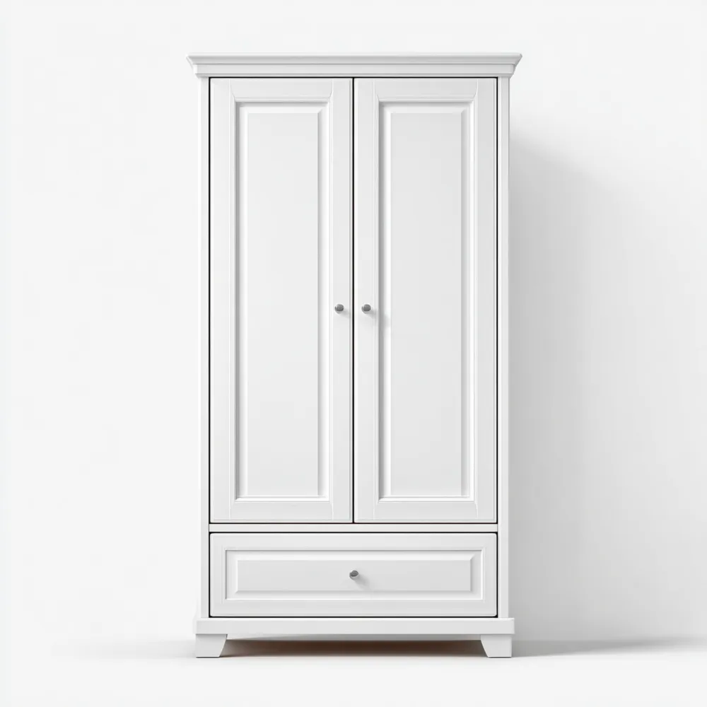Armoire en Bois 180x90x50 cm - Blanc