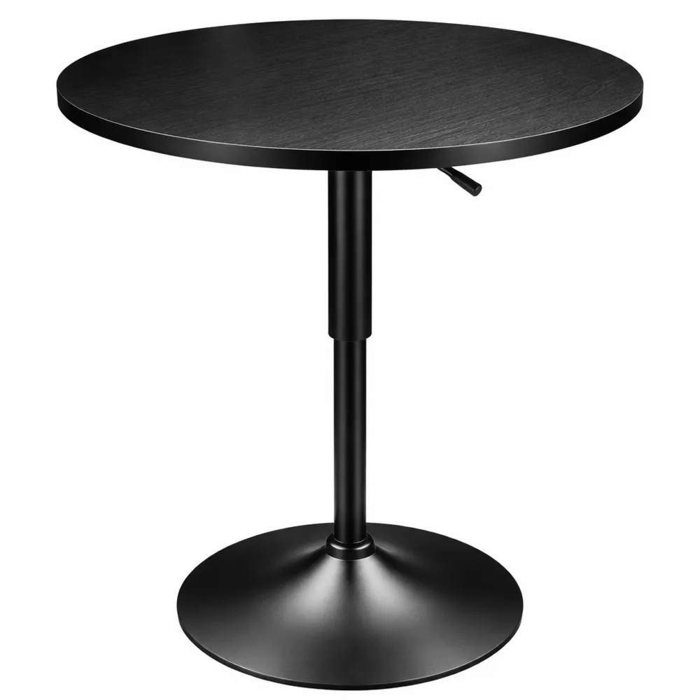 Tavolo da Bar Rotondo Regolabile Salvaspazio per Cucina e Balcone