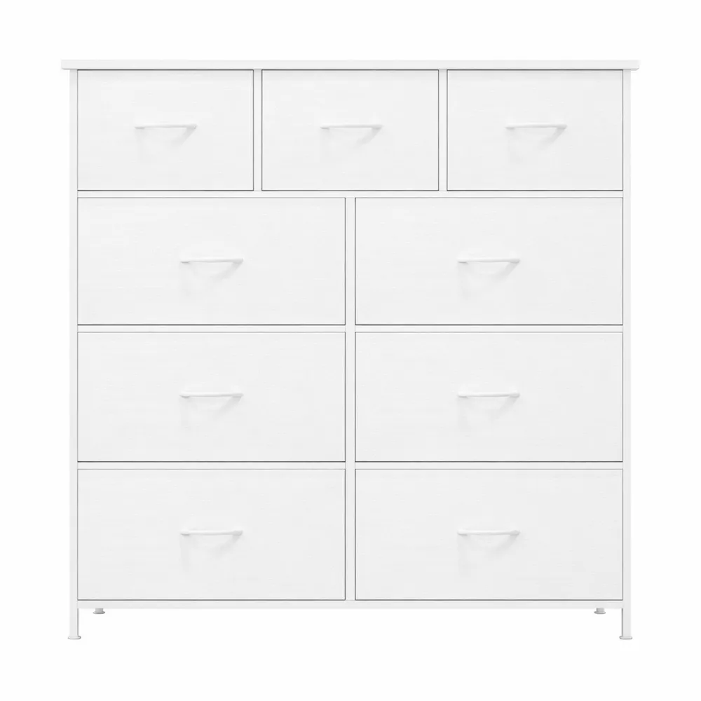 Cassettiera Alta con 9 Cassetti per Camera e Soggiorno