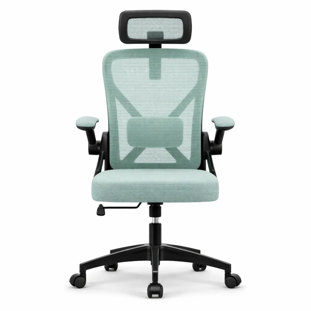 Sedia Ergonomica da Ufficio con Supporto Lombare e Braccioli Ribaltabili