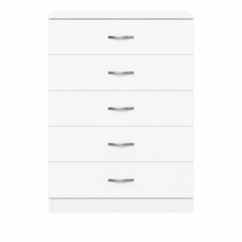 Cassettiera in Legno Bianco, 90 x 75 x 36 cm