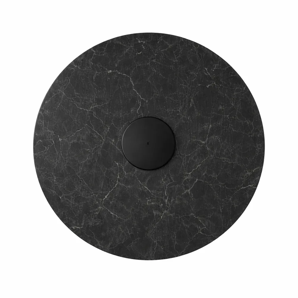 Tavolo da pranzo rotondo moderno nero 80 cm per 2-4 persone