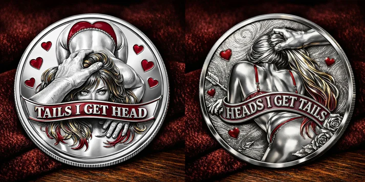 🌹 Early Bird Special: 40% Off — ❤ Front: "My Pleasure—Anal" / Back: "My Pleasure—Oral" Commemorative Coin